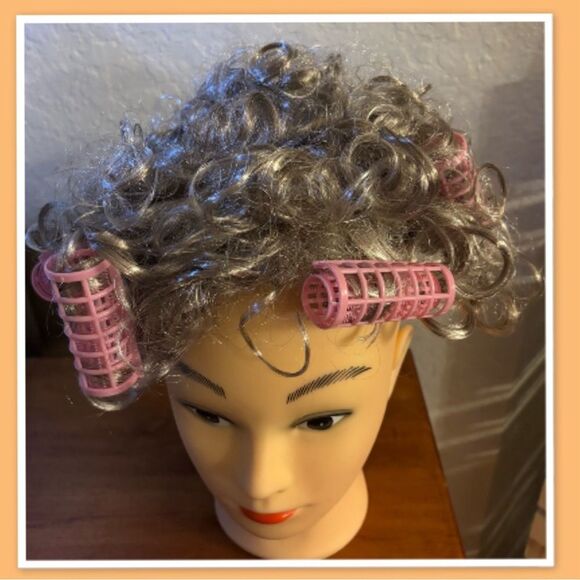 Old Lady Dress Up for Kids - 100th Day School Granny Wig Accessories Outfit - Picture 2 of 4